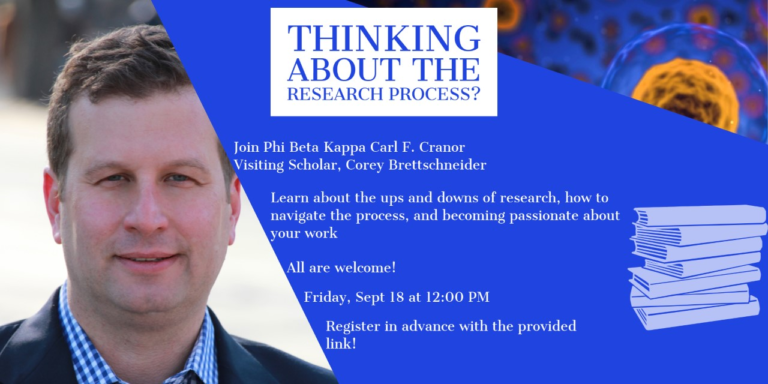 TU’s Honors Program welcomes Corey Brettschneider to discuss the art of works in progress