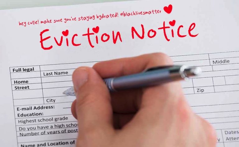 Ethical landlord dots the ‘i’s in his eviction notices with little hearts