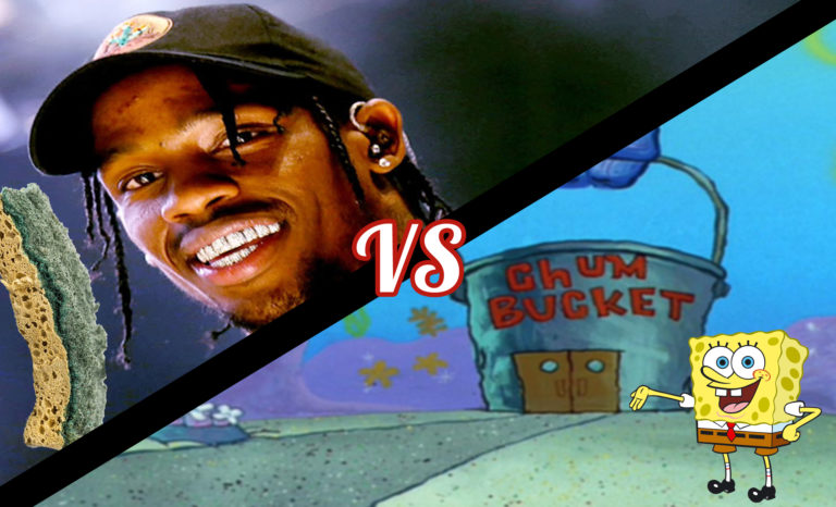 SpongeBob escalates beef with Travis Scott