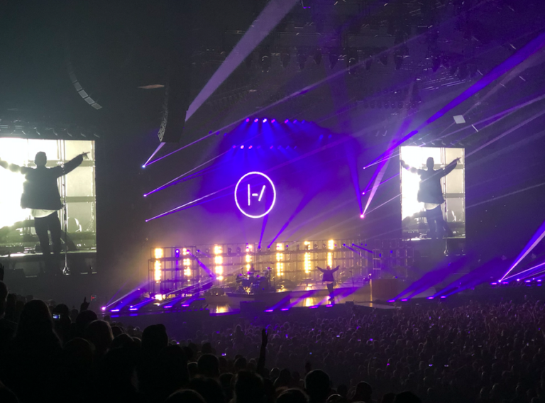 Twenty One Pilots energizes BOK with animated show