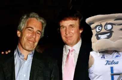 What was Gus T. doing with Jeffrey Epstein in 1987?